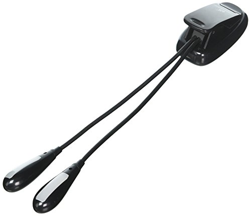E-Feel 8 LED Portable Book Clip Lamp with Double-Pendulum Gooseneck for Reading or Studying in Night