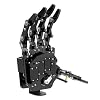 HIWONDER Robot Hand Five Fingers Support Secondary Development Solely Movement Bionic Robot Mechanical Arm Hand DIY Robot(Right Hand)