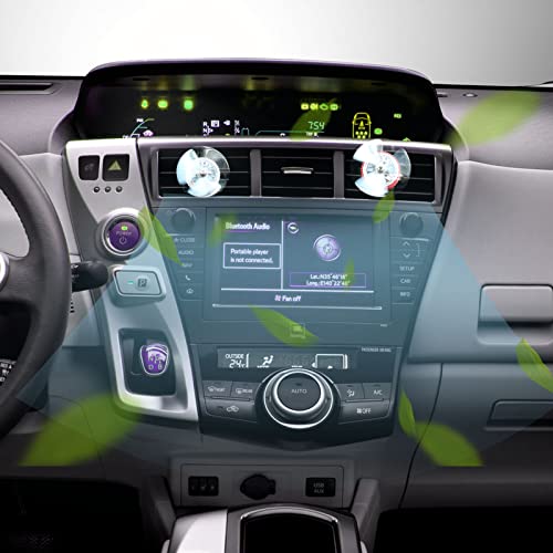 Ootsr Bling Car Air Fresheners,Cute Rotating Propeller Air Freshener,Car Air Outlet Vent Freshener Decoration,Aromatherapy Essential Oil Diffuser Scent Car Interior Accessories(Red) #TOP4