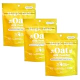 Magic Oats Oat Milk Powder | Vegan | Gluten Free | No Added Sugar, Nuts or Lactose | Non-Dairy Creamer | Made in Canada | (3-Pack, Unsweetened Vanilla)