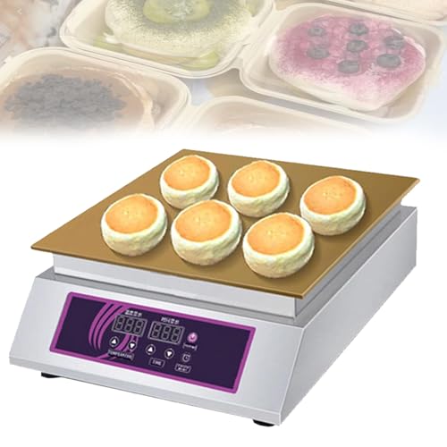 MáQuina para Hacer Tortitas Y SouffléS, MáQuina EléCtrica Industrial para Hacer Tortitas Y SouffléS, con Control De Temperatura (60-240 ℃) para Tortitas Single-Ended