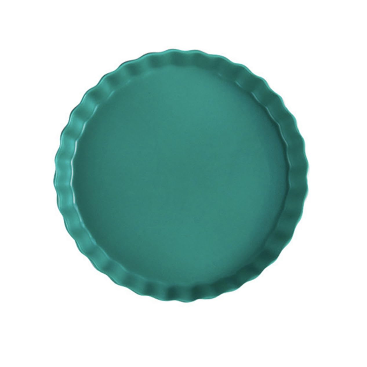 Mikinona Assiette en Céramique Ronde 10 Pouces pour Repas Simples