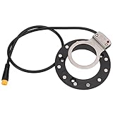 Sensor de Asistencia de Pedal, 12 imanes Derecho Sensor Dual Hall Hall Alta sensibilidad Bicicletas eléctricas Multifuncionales Accesorios de Pedal (Agujeros Grandes)