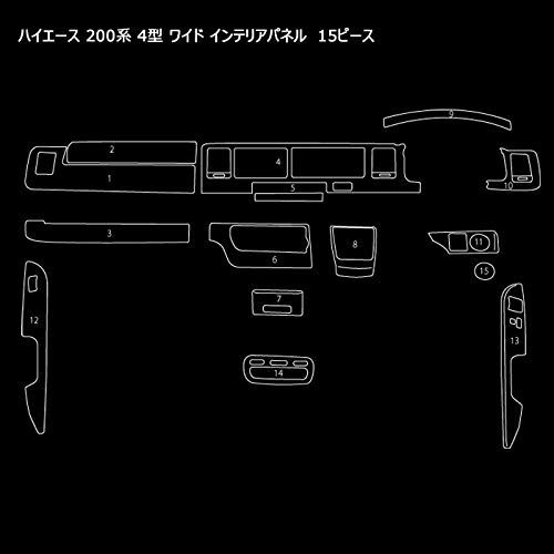 Amazon | HELIOS 200系 ハイエース用 ワイド 4型 5型 6型 7型 8型