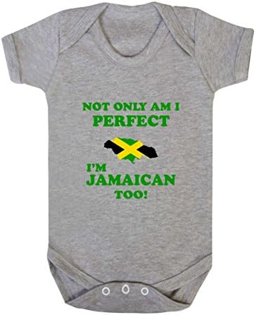 Baby Bodysuit Not Only I’m Perfect Jamaican Too Funny Cotton Boy & Girl Clothes