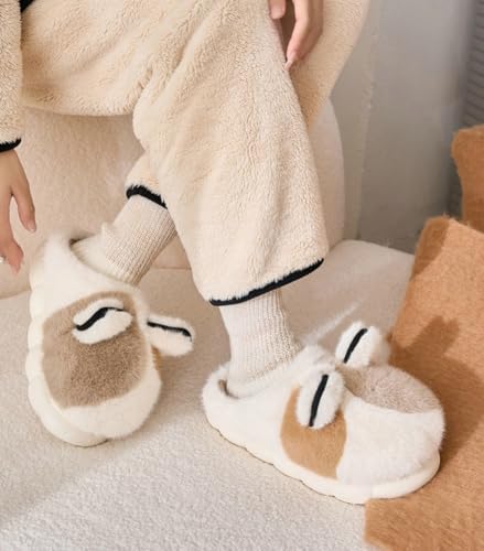 Cat Slippers for Women Men Thick Warm Fluffy Slides Plush Memory Foam Cozy Indoor Outdoor Animal Slipper 2025 5