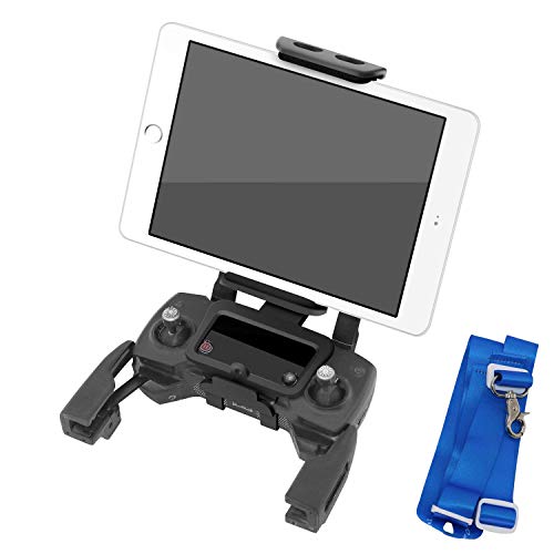 Anbee Foldable 4-10 Inch Phone/Tablet Extended Front Holder - Over Display Mount for DJI Mavic Pro/Mavic Mini/Spark Drone Remote Controller, Free Neck Strap