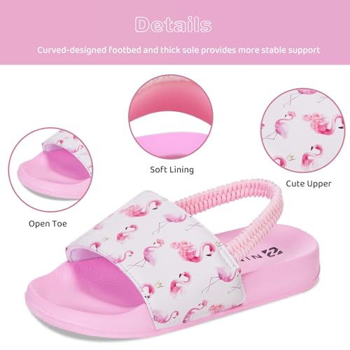 Image of WateLves Toddler Boys Girls Slides Sandals for Swim Beach Kids Water Shoes Casual Summer Slippers