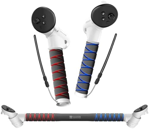 AMVR Upgraded Gorilla Tag Long Arms Controller Extensions Compatible with Meta/Oculus Quest 3S/Quest 3 Accessories, VR Sticks, Beat Saber Handles, Golf Club Attachment, Extension Grips, for VR Game