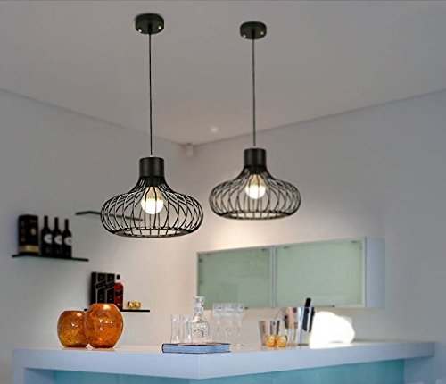 Lámpara De Pared Creativa Con Forma De Jaula De Alambre De H | Envío Gratis