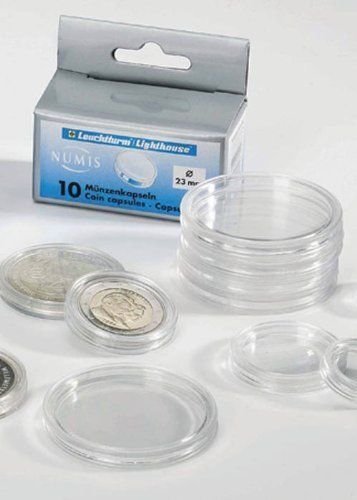 Capsules de monnaie Lighthouse 38mm pour dollars Morgan Peace Ike x10