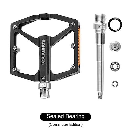 ROCKBROS Pedales MTB de Aluminio Plataforma Ancha con Rodamientos Sellados miniatura 5