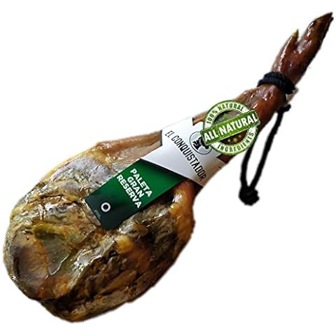 5 Kg Spanish Serrano Ham Leg Shoulder Reserva 100% Natural - A Truly Spanish Gourmet Experience to Share with Your Loved Ones - Spanish Jamon Serrano Reserva - Paleta Serrana Curada Reserva Cover