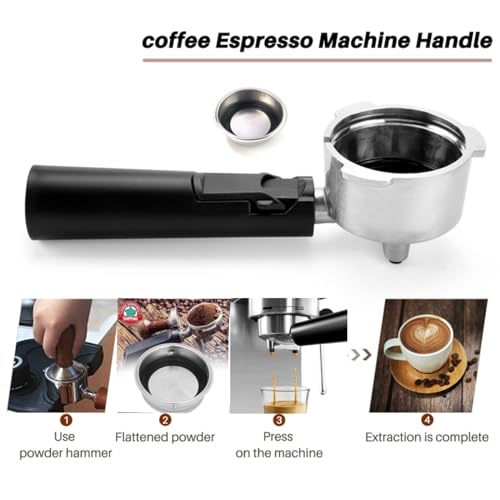 cdipkif 51MM Portafilter Coffee Machine Parts for KF6001 KF7001 KF8001 KF5002 KF500S CM4621 CM4216 R1J8 D3S7 Household Coffee Machine Parts Bracket Handle - Thumbnail 4