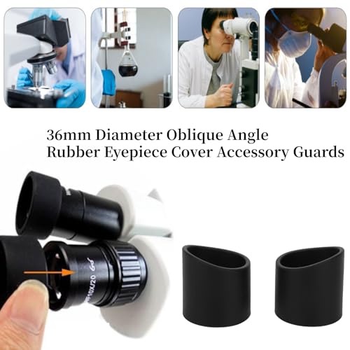 2 peças tampa de ocular, copos de olho binocular protetor de substituição de copos de olho binocular