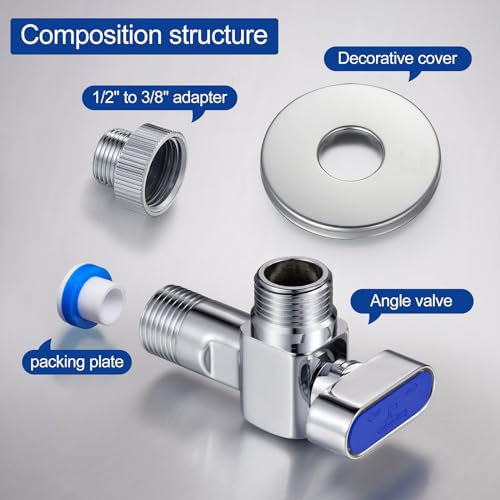Vanne d'angle rouge pour eau chaude - Robinet d'arrêt quart de tour Submarine - 7