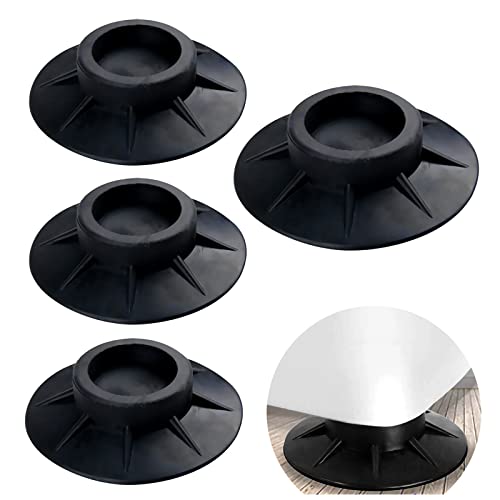 Mikiuly Schwingungsdämpfer Waschmaschine 4er Set Schwarz