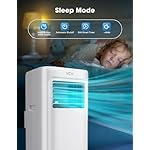 8000 BTU Portable Air Conditioner - 3-in-1 AC Unit with Dehumidifier, Fan, and Remote Control, Cools Rooms up to 350 Sq.Ft, 42dB Quiet, 24H Timer, LED Display, Window Kit Included - Image 3