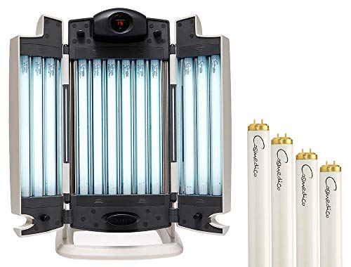 Preisvergleich Produktbild Eurosolar Facial Tanner Gesichtssolarium und Oberkörpersolarium mit 12x Ersatzröhren 15 Watt