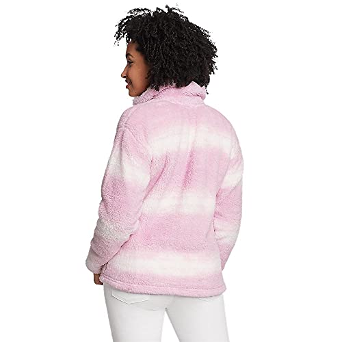 Eddie Bauer Women's Quest Plush 2.0 1/4-Zip - Print, Orchid, Medium #TOP1