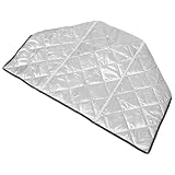 Healvian Copertura per Scaldabagno da Esterno Isolata Oxford Argento con 3 Strati di Cotone e Pellicola, Facile da Installare, per Cucina e Riscaldatori a Parete