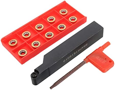 Kit 21 Pezzi Utensili Tornio In Carburo Con Inserti E Chiavi - Per Lavorazione Metalli E Legno - Foto 3