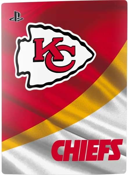 Skinit Decal Gaming Skin Compatible with PS5 Digital Edition Bundle - Officially Licensed NFL Kansas City Chiefs Design