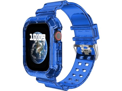 [GAGAAL] Watch�o���h ��T�C�Y�i49mm�j �A�b�v���E�H�b�` �o���h iWatch Series 7/6/5/4/3/2/1/SE �ɑΉ� �����Ղ邤������ �_�炩�� �ʋC �ϏՌ� �A�b�v���E�I�b�` �x���g (49, �u���[)