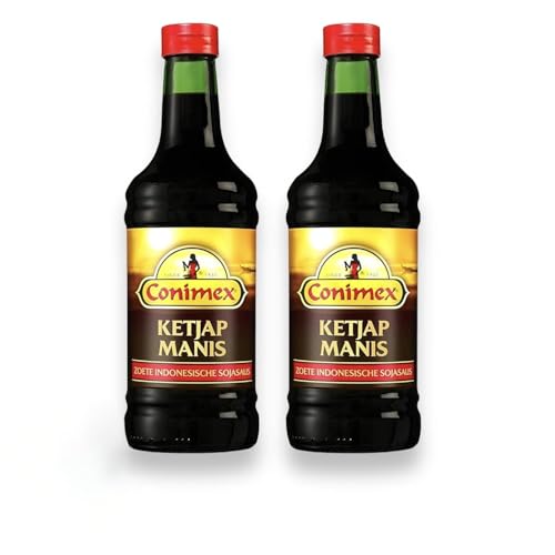 Conimex Ketjap Manis Süße Indonesische Sojasoße 2x 500ml (Gesamtmenge 1.000ml)