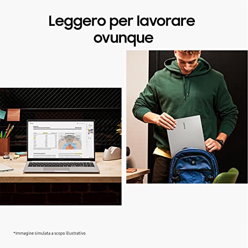 Galaxy Book3 Laptop, 15.6" FHD, Intel Core i5-1335U 13th gen, 8GB RAM, 256GB SSD, Windows 11 Home, Graphite - Notebook - Immagine 4