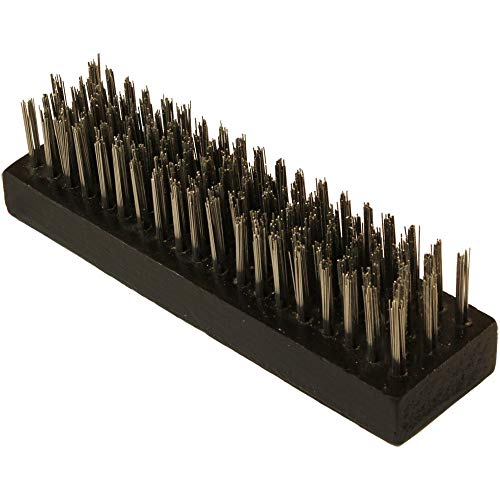 Cepillo para parrilla con cerdas de acero inoxidable, pack de 5 miniatura 2