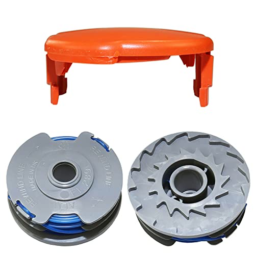Masterpart ALM - 2 carretes de línea + 1 tapa de cubierta compatible con desbrozadoras Flymo Mini Trim y Multi Trim