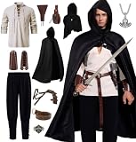 Akokvlar 10 Pcs Renaissance Pirate Set
