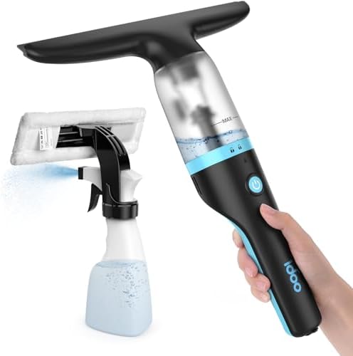 iDOO Window Vac, Cordless Window Vacuum, Rechargeable Window Cleaner ...