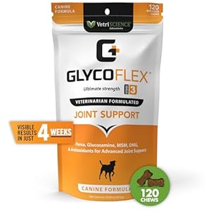 VetriScience-Glycoflex-3-Clinically-Proven-Hip-and-Joint-Supplement-for-Dogs-Maximum-Strength-Dog-Supplement-with-Glucosamine-MSM-Green-Lipped-Mussel-DMG-120-Chews-Chicken-Flavor - Cucciolini Doodles VetriScience-Glycoflex-3-Clinically-Proven-Hip-and-Joint-Supplement-for-Dogs-Maximum-Strength-Dog-Supplement-with-Glucosamine-MSM-Green-Lipped-Mussel-DMG-120-Chews-Chicken-Flavor