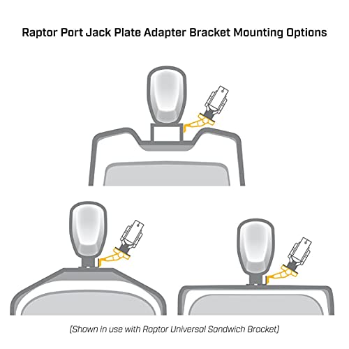 Minn Kota Jack Plate Adapter Bracket for Raptor – Port, 2" Setback, 6" Rise, Black by Minn Kota - Image 4