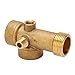Pipe Fitting 5 Way Brass Pipe Fitting, Pipe Joint Connector Pipe Fitting Pipe Nipple Water Oil Gas Pipeline Connector G1/4 and G1 Threads for Kitchen Bathroom Industry