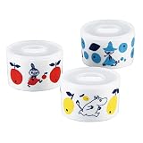 山加商店 MOOMIN (ムーミン) レンジパック 保存容器 キャニスター Sサイズ 3点セット 電子レンジ 食洗器対応 ムーミン グッズ 北欧 母の日 プレゼント 食器 ギフト 結婚祝い 日本製 MM030-82-S3