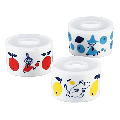 山加商店 MOOMIN (ムーミン) レンジパック 保存容器 キャニスター Sサイズ 3点セット 電子レンジ 食洗器対応 ムーミン グッズ 北欧 母の日 プレゼント 食器 ギフト 結婚祝い 日本製 MM030-82-S3