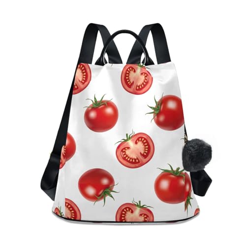 Sac à dos imprimé tomates pour femme idéal pour sorties en ville