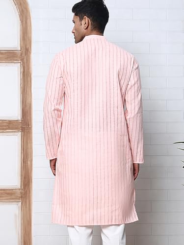 Image of Jompers Men's Cotton Striped Kurtas