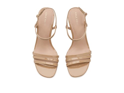 Cole Haan Cole Haan Women's Sandals - Michelina Strappy, Tuscan Sand Patent Leather, 8-B US