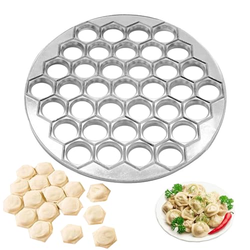 Ravioli Maker 37 trous en aluminium ALLIAGE réutilisable Washable Dumpling Maker Home Cuisine Restaurant Ravioli Dumpling Moule, Moule