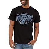 Junk Food Memphis Grizzlies NBA Monochromatic Logo Arch - Adult Short Sleeve Fan T-Shirt for Men and Women Black