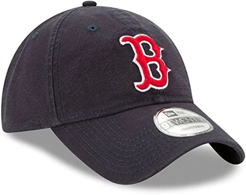 Boné New Era MLB Khaki Core Classic 9TWENTY Ajustável, tamanho único, Boston Red Sox azul-marinho, T