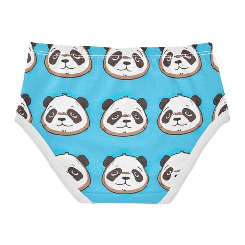 Cotton Toddler Underwear Floral Cute Panda Bear Blue Cute Panties Girl Durable Underpants Briefs 2t2