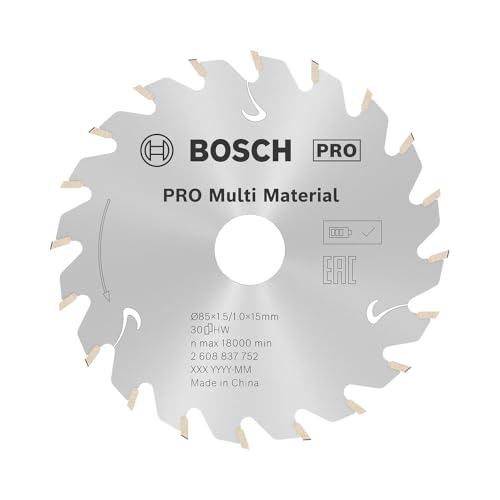 Bosch Professional Disco de sierra circular Standard (for MultiMaterial, 85 x 15 x 1,5 mm, 30 dientes, accesorio de sierra circular sin cables)