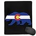 Produktbild Colorado-Flaggen-Bärn-Rechteck-rutschfestes GummiMousepad Computerzubehör 18 x 22 cm