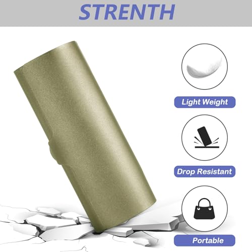 Image of Hifot Aluminium Glasses Case, Slim Reading Glasses Case, Portable Travel Metal Eyeglass Spectacles Protection Hard Shell