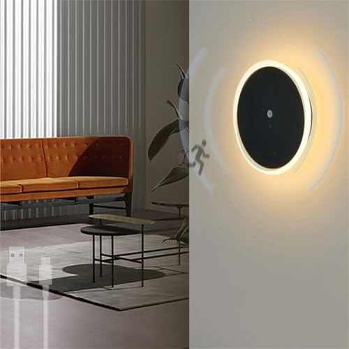 Apliques de pared recargables USB con sensor de movimiento y luz cálida para dormitorio